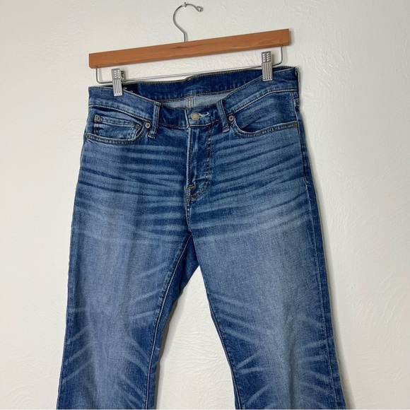 Abercrombie & Fitch Bootcut Jeans Blue Stretch Denim Medium Wash Size 29x30 - Picture 4 of 12